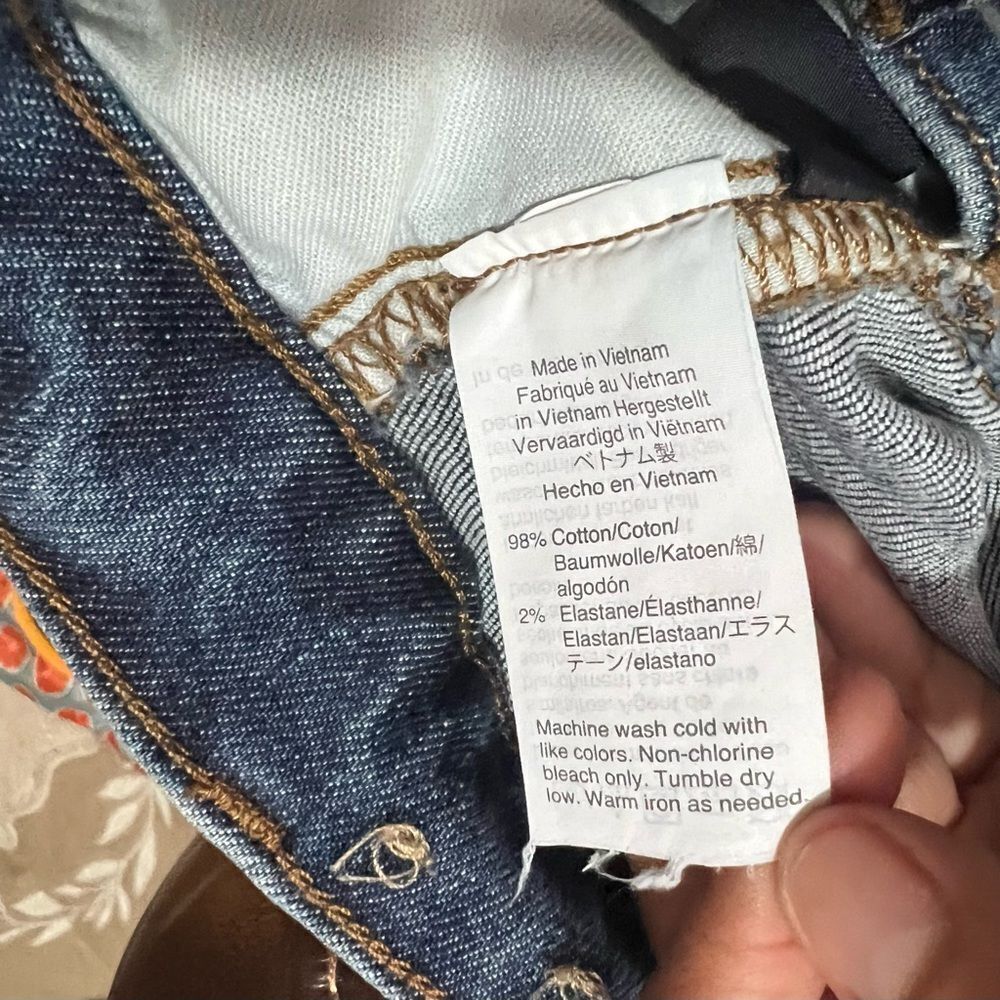 Madewell The High Rise Slim Boyjean Denim Dark Was Blue Women’s Jeans Sz 28 - Picture 10 of 13